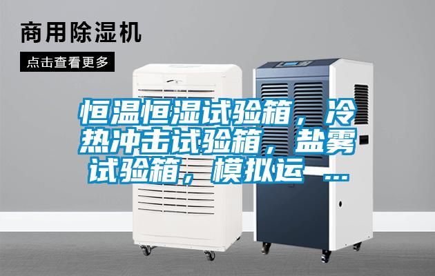恒溫恒濕試驗箱，冷熱沖擊試驗箱，鹽霧試驗箱，模擬運 ...