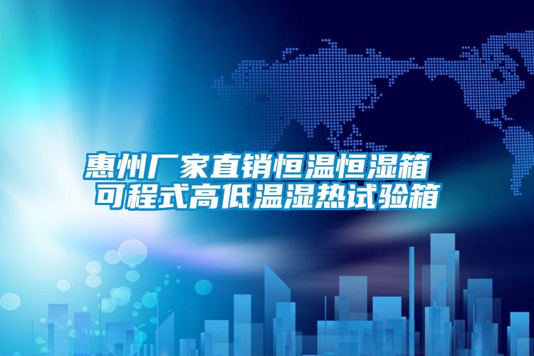 惠州廠家直銷恒溫恒濕箱 可程式高低溫濕熱試驗箱