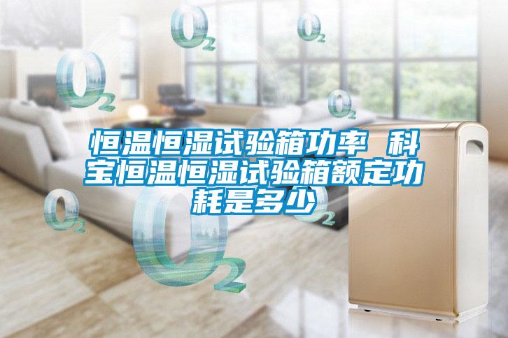 恒溫恒濕試驗箱功率 科寶恒溫恒濕試驗箱額定功耗是多少