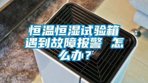 恒溫恒濕試驗(yàn)箱遇到故障報(bào)警 怎么辦？