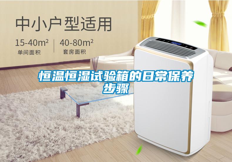 恒溫恒濕試驗箱的日常保養步驟