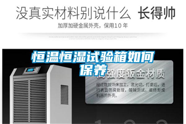 恒溫恒濕試驗箱如何保養