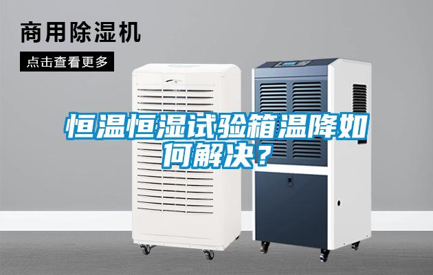 恒溫恒濕試驗(yàn)箱溫降如何解決？