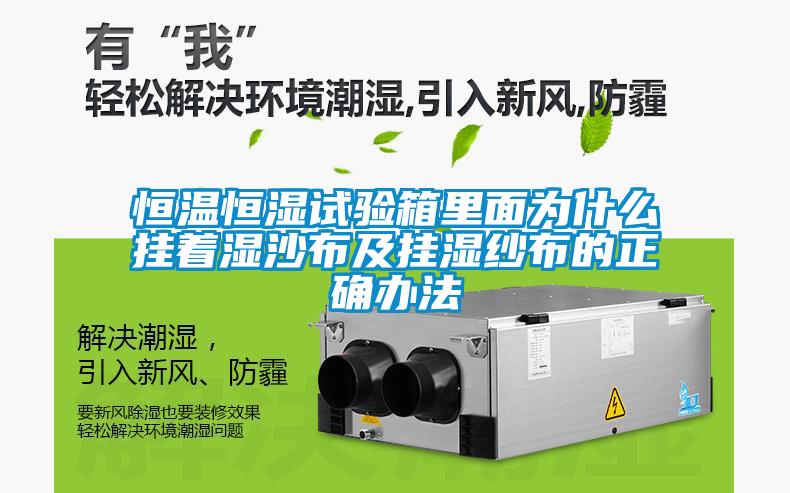 恒溫恒濕試驗箱里面為什么掛著濕沙布及掛濕紗布的正確辦法