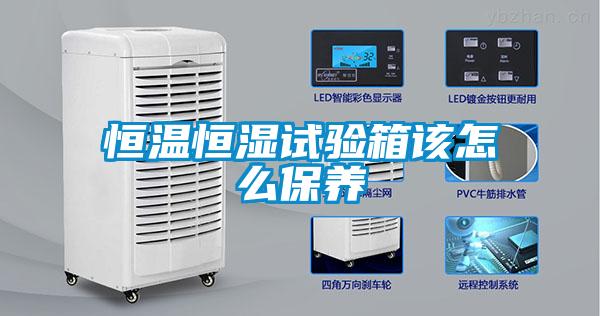 恒溫恒濕試驗箱該怎么保養(yǎng)