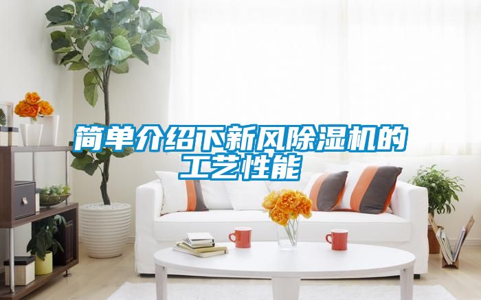簡單介紹下新風除濕機的工藝性能