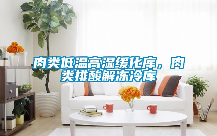 肉類低溫高濕緩化庫(kù)，肉類排酸解凍冷庫(kù)