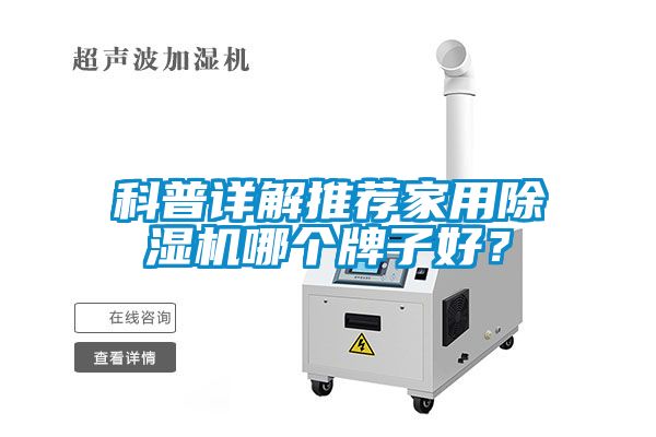 科普詳解推薦家用除濕機哪個牌子好？