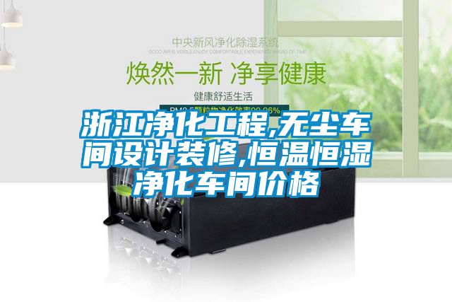 浙江凈化工程,無塵車間設計裝修,恒溫恒濕凈化車間價格