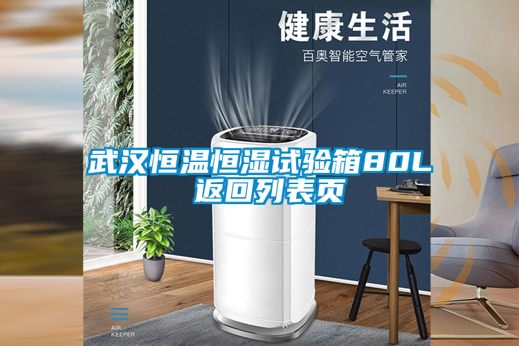 武漢恒溫恒濕試驗箱80L 返回列表頁