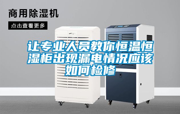 讓專業人員教你恒溫恒濕柜出現漏電情況應該如何檢修
