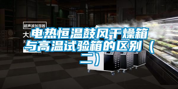 電熱恒溫鼓風干燥箱與高溫試驗箱的區別（二）