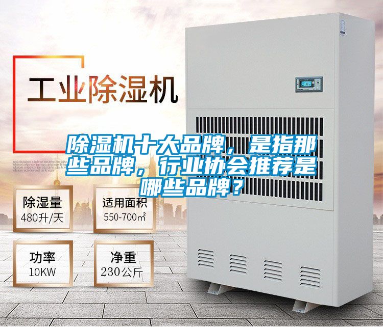 除濕機十大品牌，是指那些品牌，行業協會推薦是哪些品牌？
