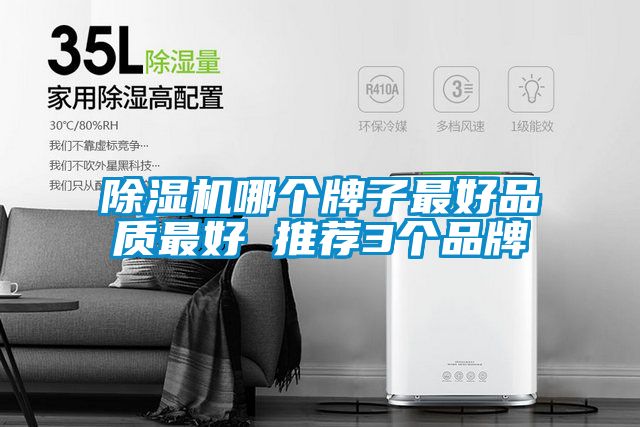 除濕機哪個牌子最好品質最好 推薦3個品牌