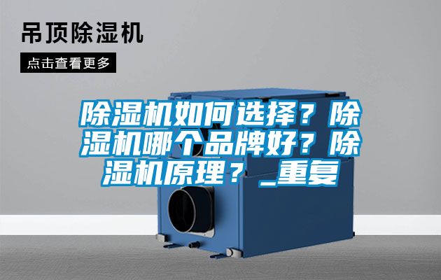 除濕機如何選擇？除濕機哪個品牌好？除濕機原理？_重復