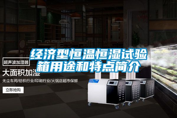 經(jīng)濟型恒溫恒濕試驗箱用途和特點簡介