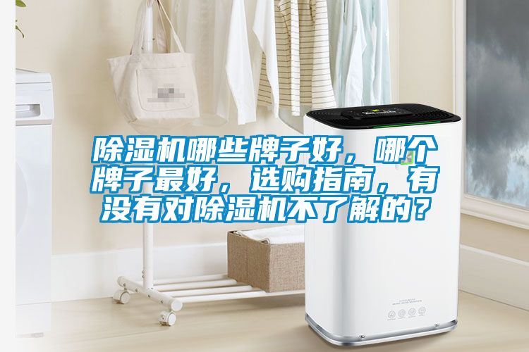 除濕機哪些牌子好，哪個牌子最好，選購指南，有沒有對除濕機不了解的？