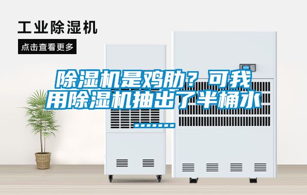 除濕機是雞肋？可我用除濕機抽出了半桶水.......
