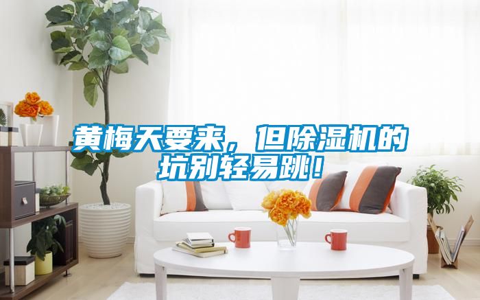 黃梅天要來(lái)，但除濕機(jī)的坑別輕易跳！