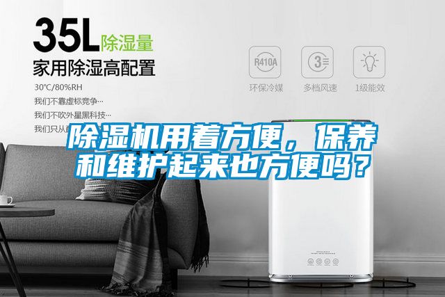 除濕機用著方便，保養和維護起來也方便嗎？